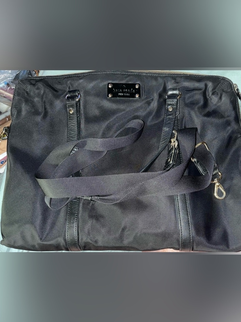 Kate Spade EUC Black Nylon and Leather Convertible Laptop/Tablet Bag - Picture 9 of 9